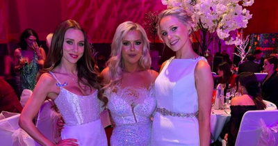 Close pals Una Healy and Lynsey Bennett look stunning as they head out for awards night