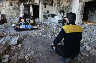 Syria rescuers film tutorial to aid Ukraine's first responders