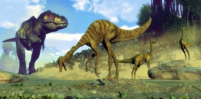 The discovery of two giant dinosaur species solves the mystery of missing apex predators in North America and Asia