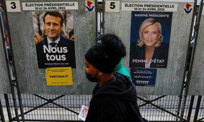 France presidential election 2022: Macron to face Le Pen in second round – as it happened