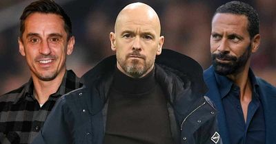 Erik ten Hag told Man Utd is "terrible job" because of Gary Neville and Rio Ferdinand