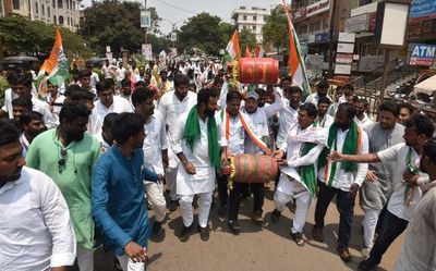 Protest march taken out in Hubballi