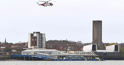 Coastguard helicopter spotted flying patient over River Mersey before Wirral landing