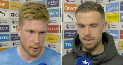 Jordan Henderson and Kevin De Bruyne feel the same after Man City vs Liverpool