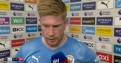 Kevin De Bruyne sends Man City Premier League title reality check after 'excellent' Liverpool FC draw