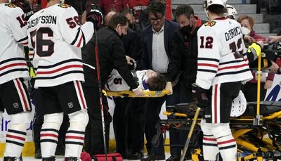 Blackhawks’ Connor Murphy skating again, ‘feeling good’ one month after terrifying concussion