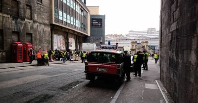 Edinburgh resident captures images of 'Borderland' film set by Waverley Station