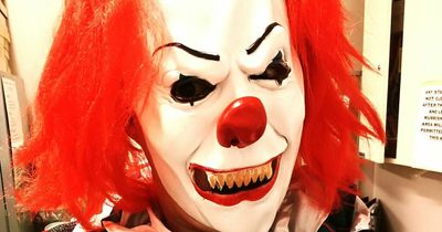 Schoolchildren's terror as man in clown mask offers them rides in his white van