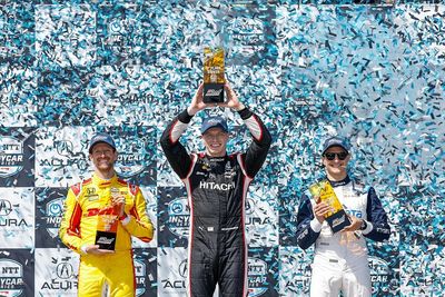Long Beach IndyCar: Newgarden beats Grosjean to win, Herta shunts
