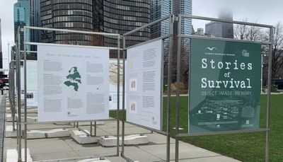 New outdoor exhibit at Navy Pier tells refugees’ stories through what they brought with them
