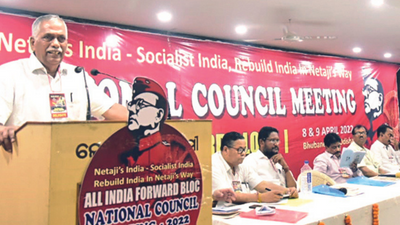 Bhubaneswar: Forward Bloc goes back to Netaji Subhas Chandra Bose’s original flag design
