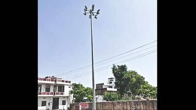 Jaipur: High mast light yet to start functioning at Heritage locality