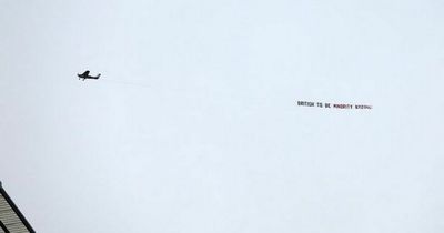 Disgust over plane banner flown over the Etihad during Man City v Liverpool match