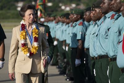 Princess Anne arrives in Papua New Guinea as part of Queen’s jubilee programme