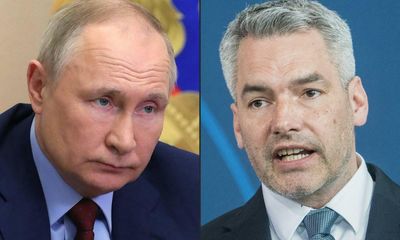 Austrian chancellor confronts Putin over Ukraine war crimes
