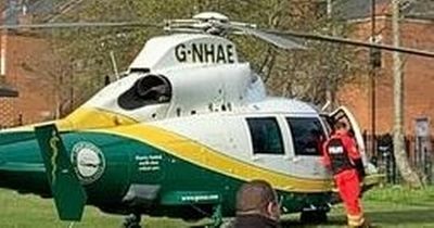 Patient taken to hospital after air ambulance lands in Benwell