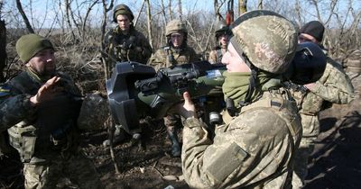 Cheering Ukrainian troops shoot down Russian drone with British missile
