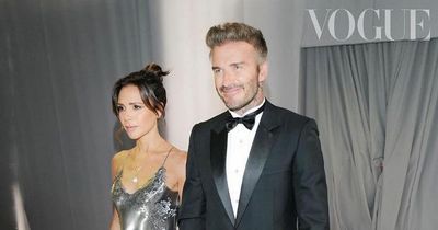 Victoria Beckham beams with pride as she shares full-length wedding outfit