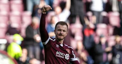 Andy Halliday told of moving Hearts reaction to derby double as Jambo grants him John Robertson's moniker on air