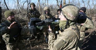 Cheering Ukrainian troops shoot down Russian drone with missile made in the north of Ireland