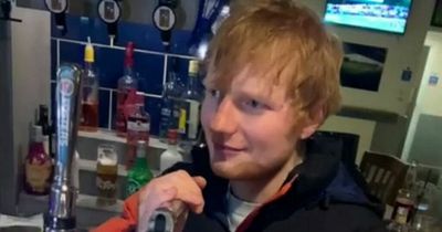 Ed Sheeran pulls pints and sings with punters at Birmingham pub in surprise visit