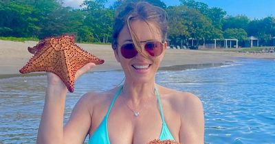 Liz Hurley, 56, shows off incredible toned figure as she rescues stranded starfish