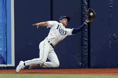 From 46 MPH pitches to a web gem, outfielder Brett Phillips had a wild adventure pitching for the Rays