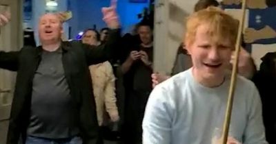 Ed Sheeran stuns locals as he's spotted watching Liverpool match in pub