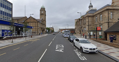 Emergency crews at scene of two-vehicle crash in Motherwell