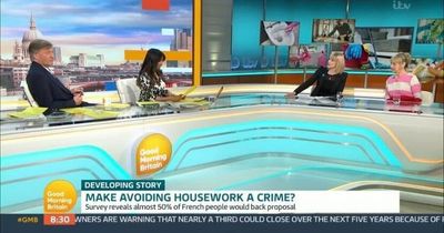 Good Morning Britain viewers split over whether avoiding housework should be a crime