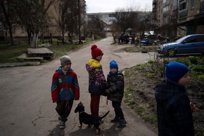 ‘It’s not the end’: Parents in Ukraine struggle to explain Russia’s war to children after horrors of Bucha