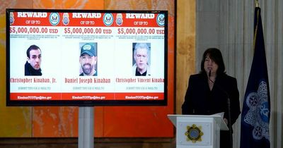 Kinahan crime gang bosses put on US wanted list with $5m reward