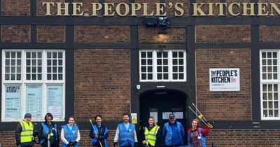 Volunteers from People's Kitchen clean up Newcastle's streets in city litter pick