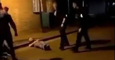 Mass brawl between door staff and drinkers caught on video outside Neath nightclub