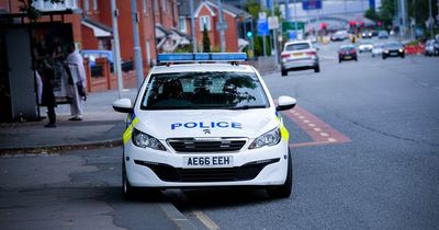 Shots fired on major Manchester road moments after car smash