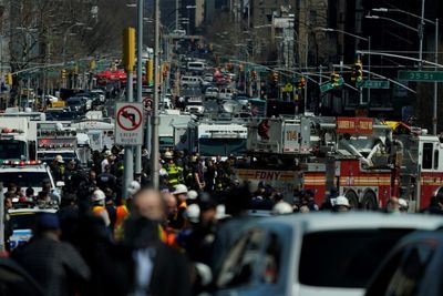 For Brooklyn subway riders, a morning of terror