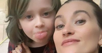 Ex-Emmerdale star Charley Webb defiant after dyeing six-year-old son Bowie’s hair blue