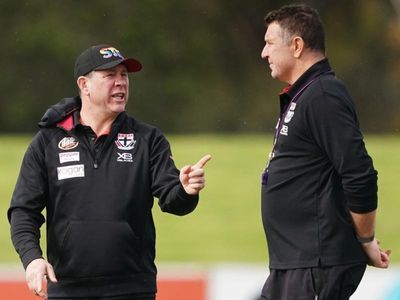Lade gets on the tools as Saints AFL coach
