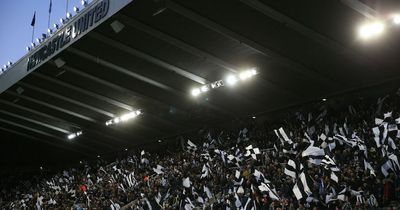 Flags at Newcastle United matches are paid for by fans, please don't take them home with you