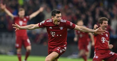 Robert Lewandowski equals Manchester United star Cristiano Ronaldo's Champions League record