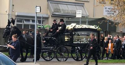 Gangland shooting victim James Whelan buried in golden coffin as mourners gather at Dublin funeral