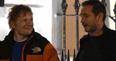 Everton boss Frank Lampard spotted out with Ed Sheeran after win over Man United