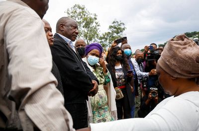 S.African leader visits flood victims as death toll rises to 306