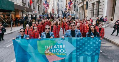 Scots theatre group bring New York Grand Central Station to standstill with tartan flash mob