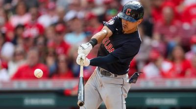 Steven Kwan Swings and Misses for First Time in MLB Career