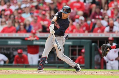 Guardians’ Steven Kwan’s incredible 116-pitch streak of 0 swings-and-misses is over