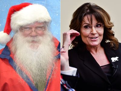 Can Sarah Palin beat the real-life Santa Claus in battle for Alaska?