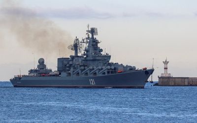 Ukraine news - live: Zelensky tells Ukrainians to be ‘proud’ of surviving 50 days as Russian flagship sinks