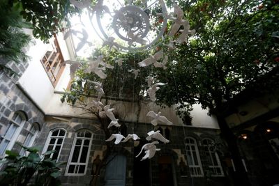 Damascus art installation turns ceramic doves into war symbol