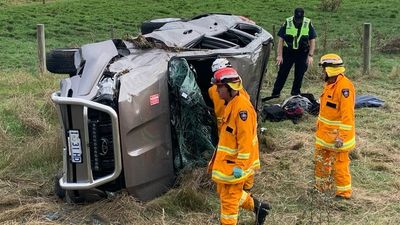 Prime Minister Scott Morrison's security car crashes in Tasmania during election campaign